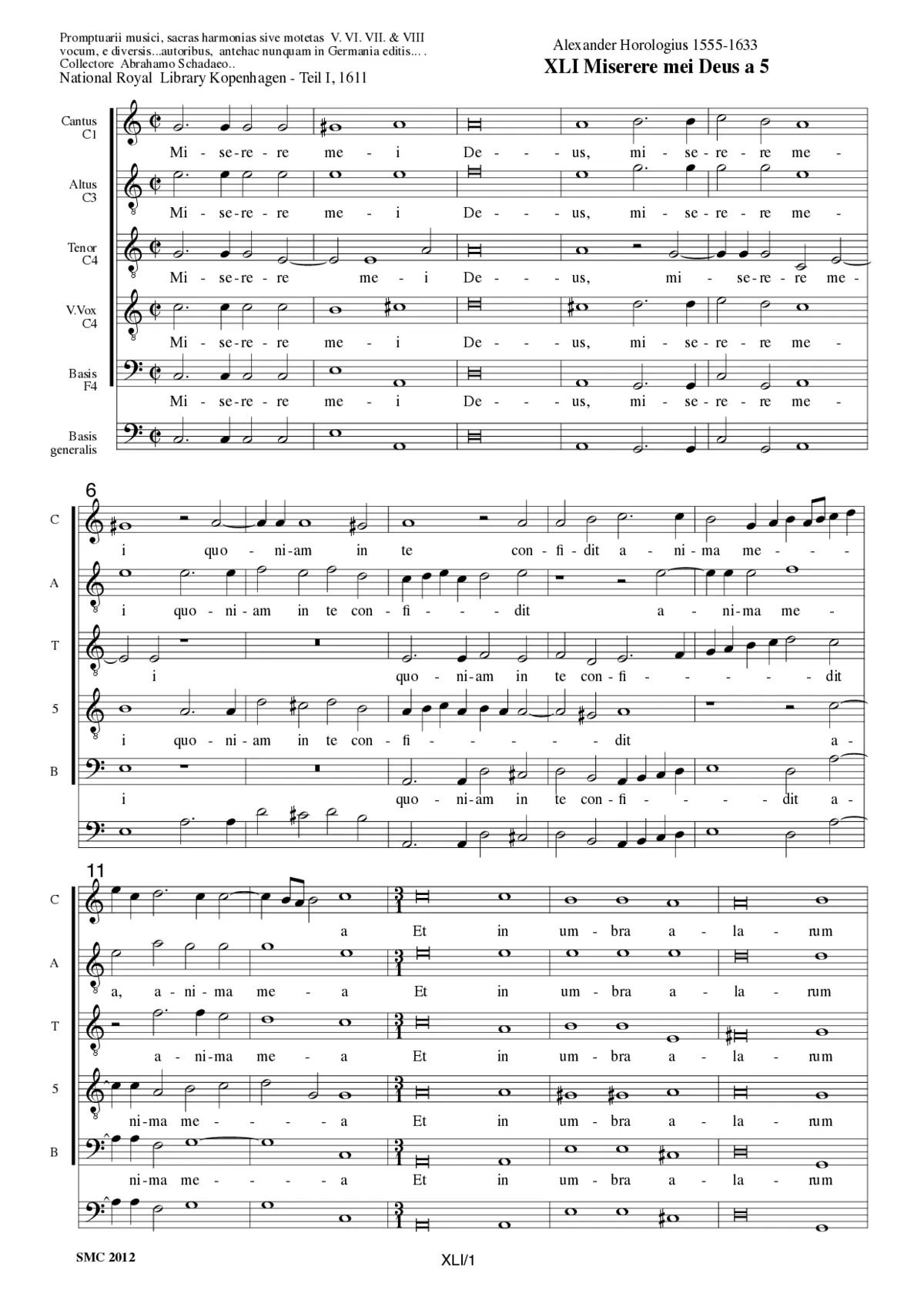 Miserere mei Deus a 5 - Page 1