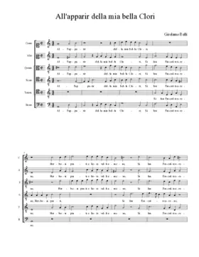 All'apparir della mia bella Clori