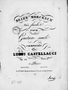 16 Morceaux très faciles pour Guitare seule