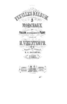 3 Feuilles d’album
