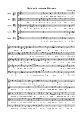 Da le belle contrade d'oriente