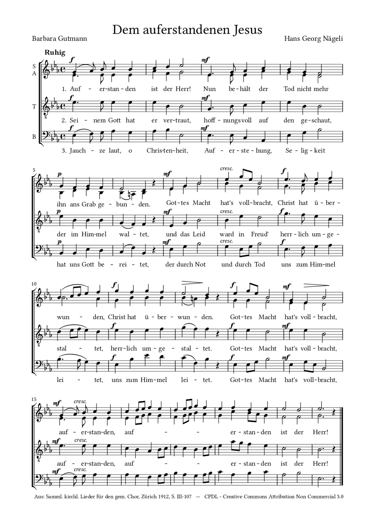 Dem auferstandenen Jesus - Page 1