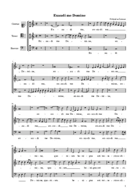 Exaudi me Domine