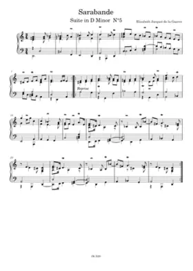 Sarabande Suite en Ré mineur 5