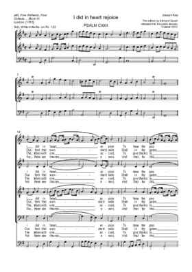 I did in heart rejoice