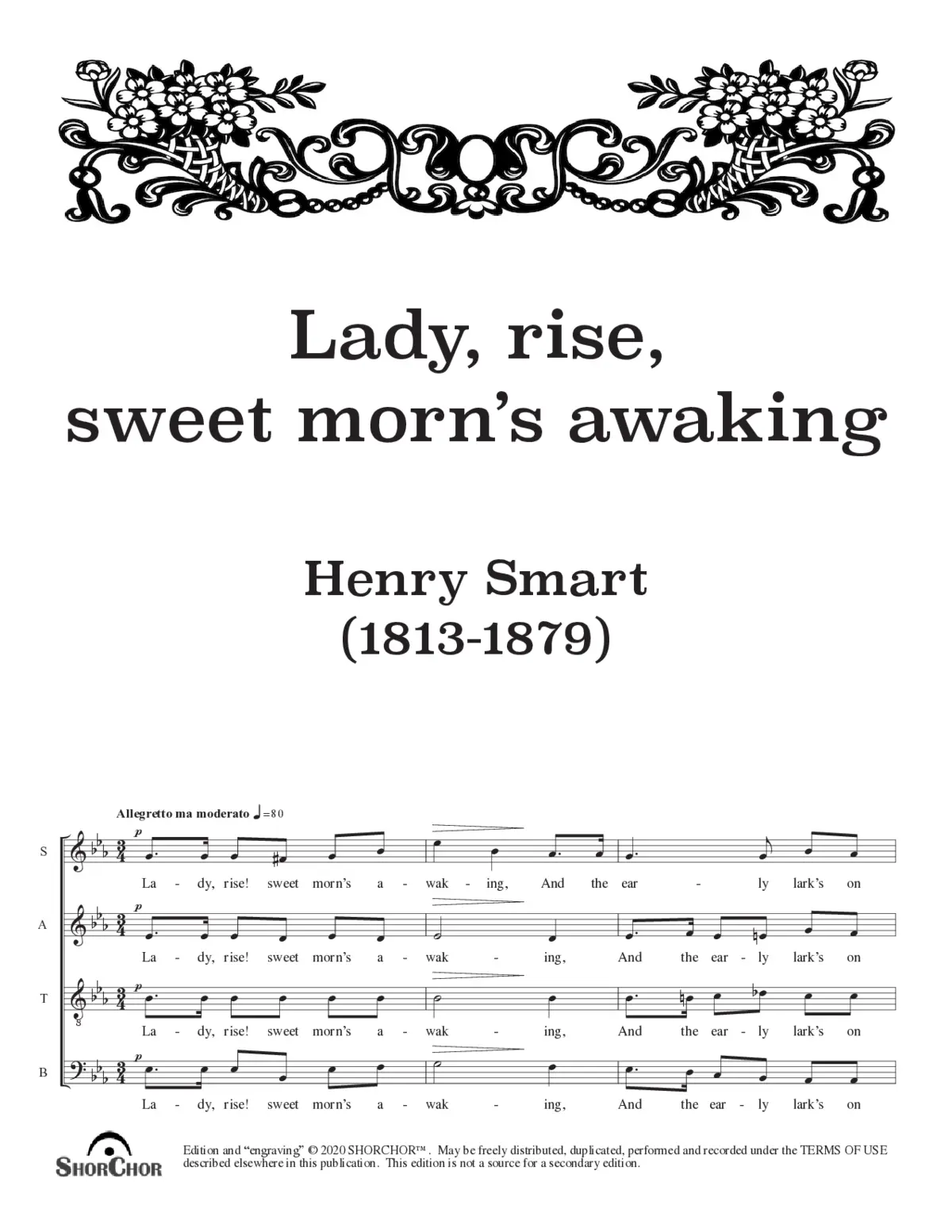 Lady, rise, sweet morn's awaking - Page 1