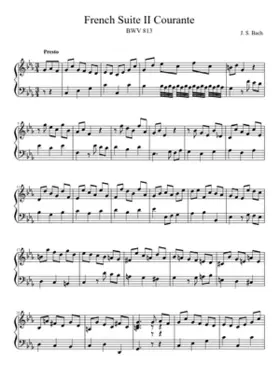 French Suite No.2 in C minor BWV 813