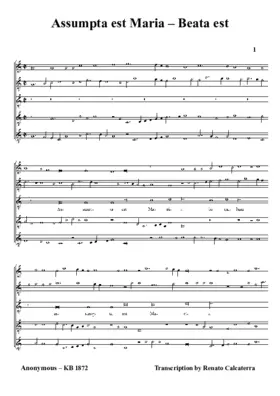 Assumpta est Maria - Beata est