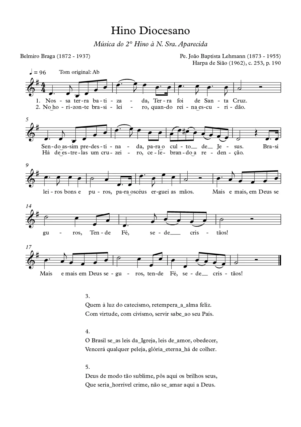 Hino Diocesano - Page 1