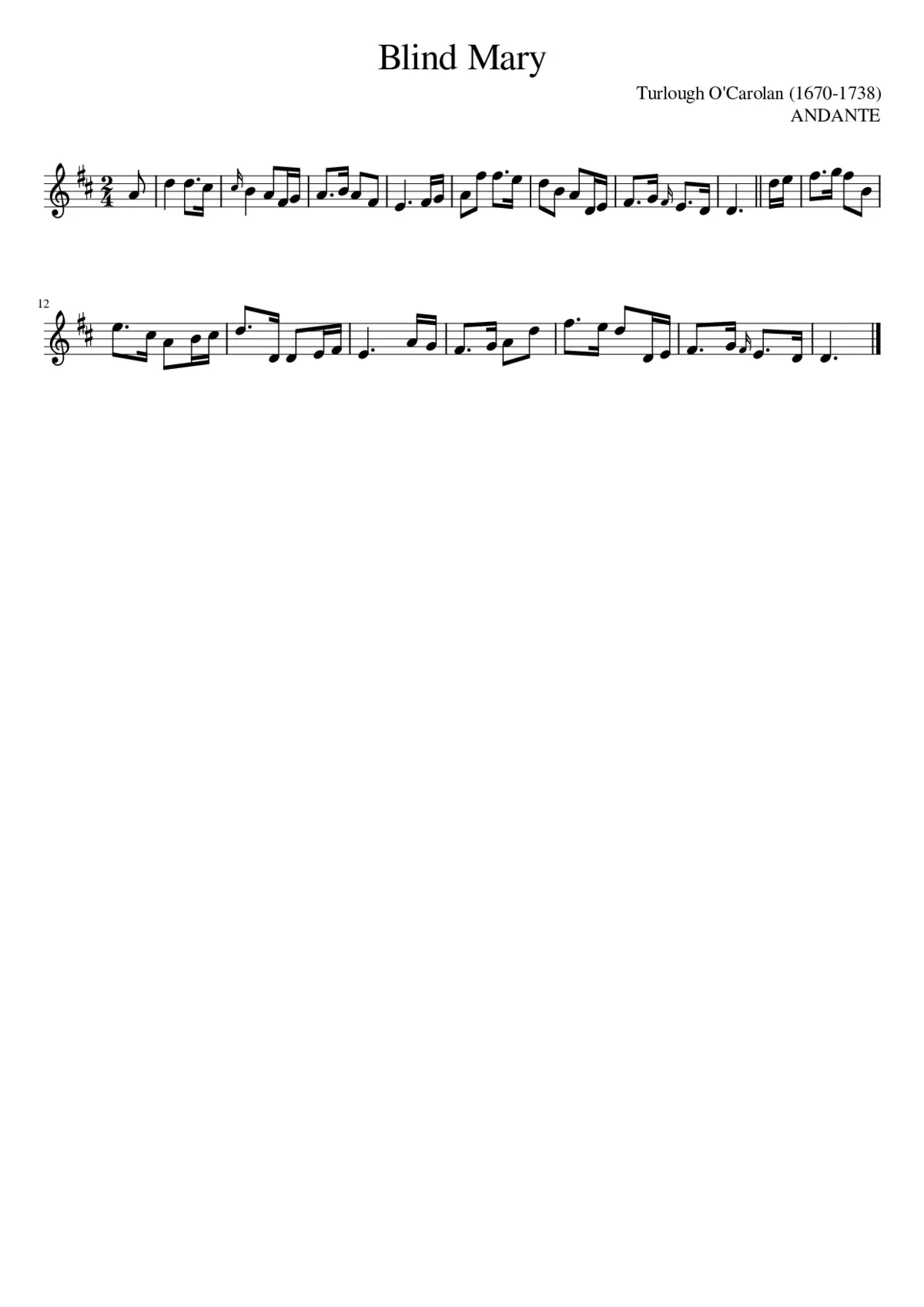 Blind Mary - Page 1