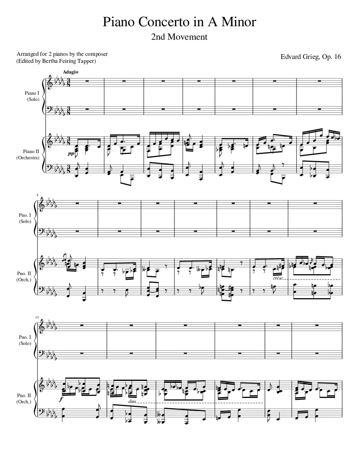Piano Concerto Op.16 - Page 1