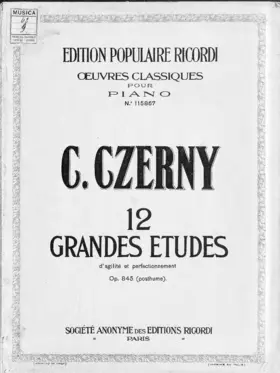 12 Grandes Études d'agilité et perfectionnement