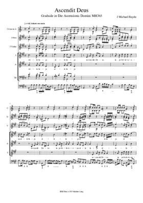 Ascendit Deus, MH 365