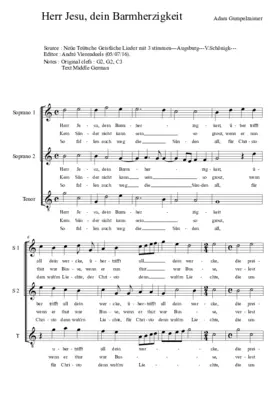 Herr Jesu, dein Barmherzigkeit