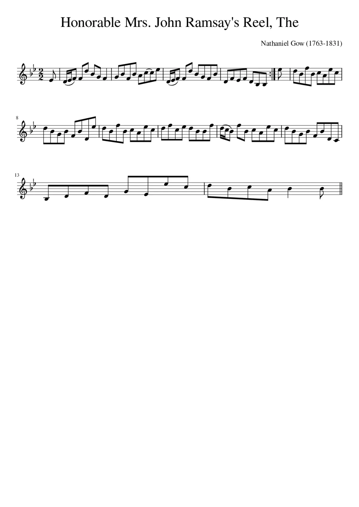 The Honorable Mrs. John Ramsay's Reel - Page 1