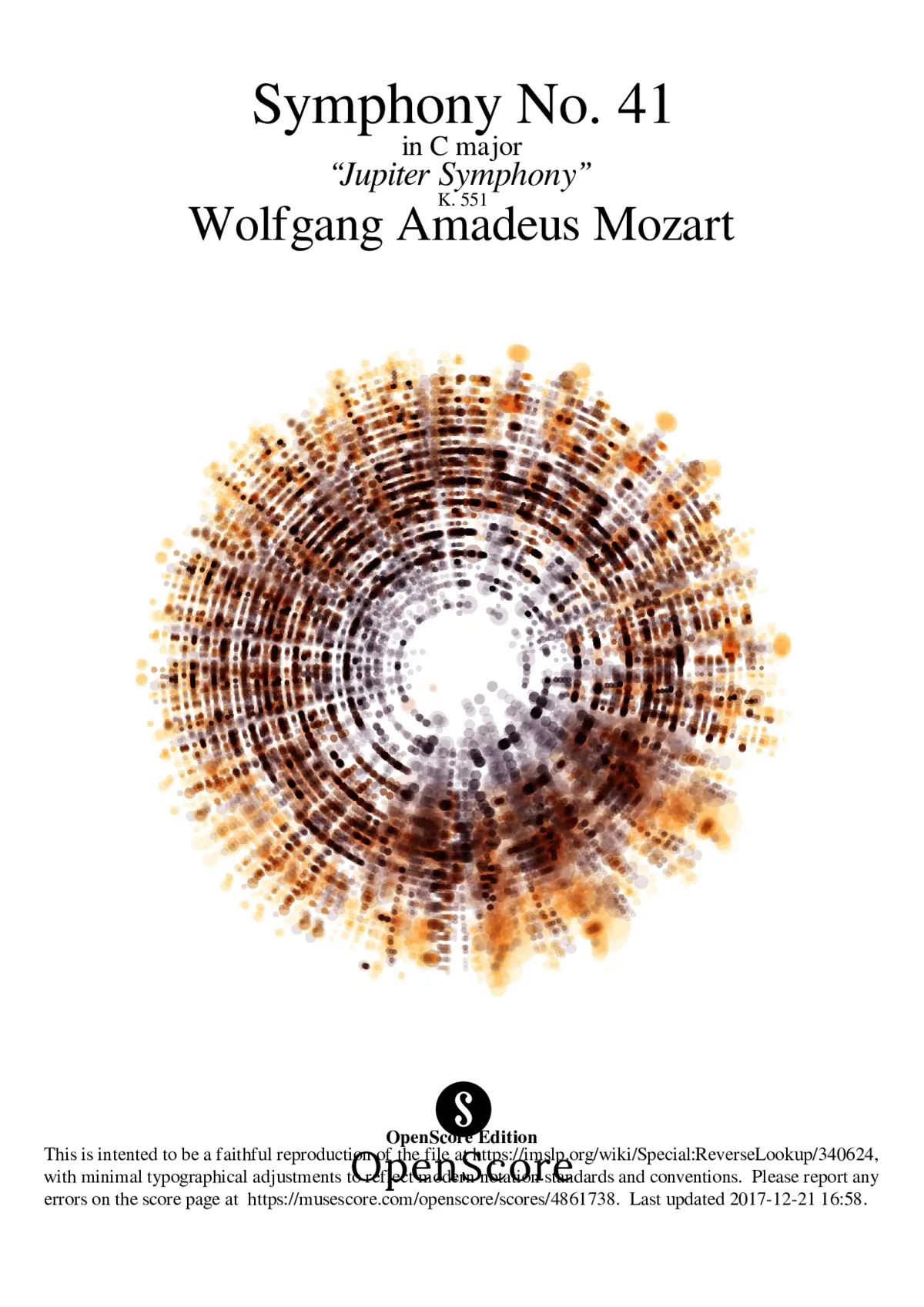 Symphony No.41 in C major K.551 (Jupiter Symphony) - Page 1