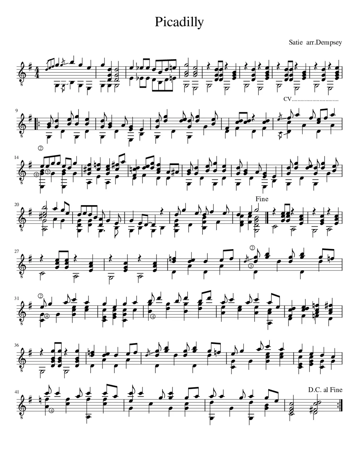 Le piccadilly - Page 1