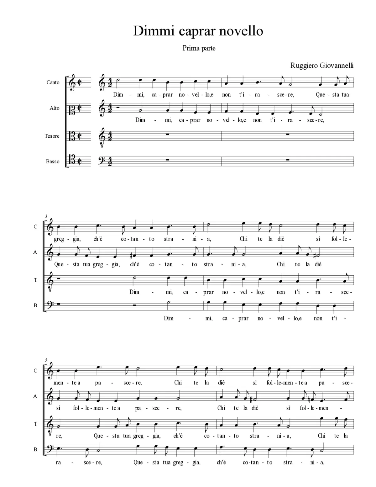 Dimmi caprar novello - Page 1