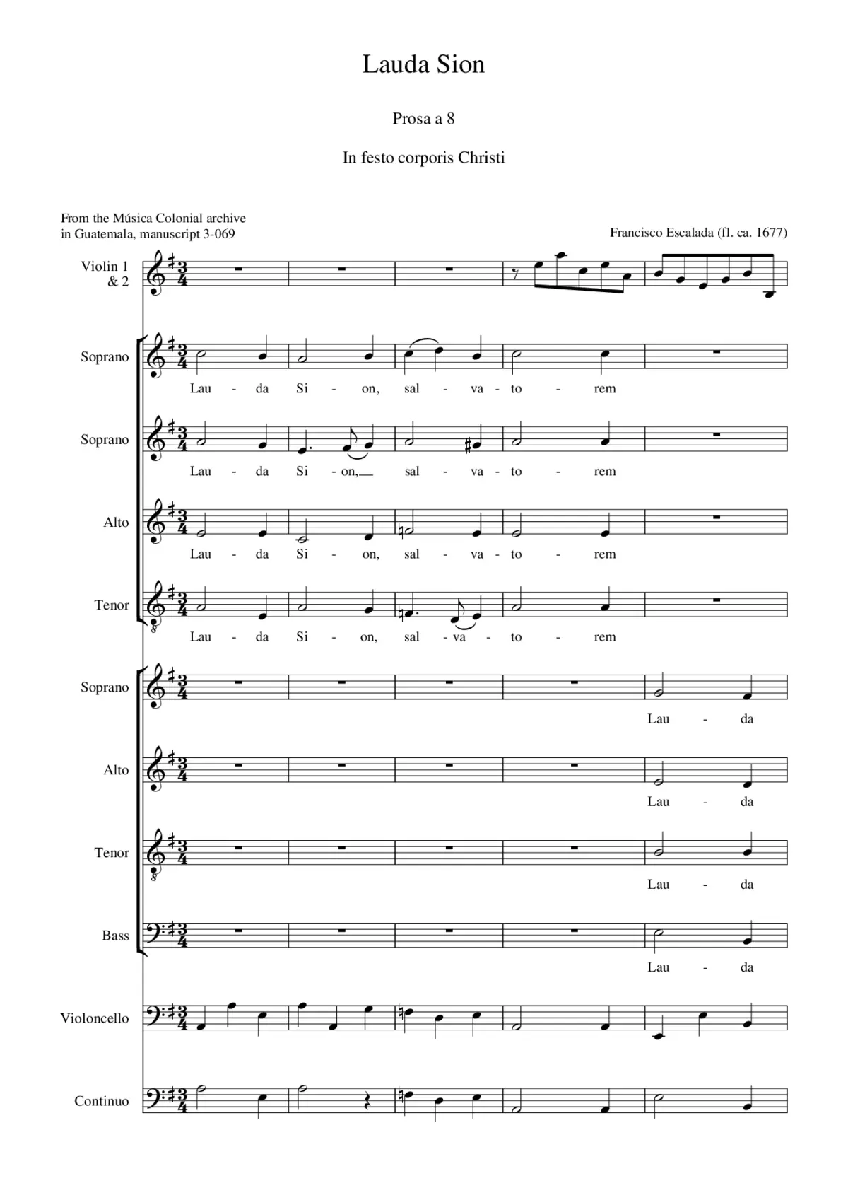 Lauda Sion - Page 1