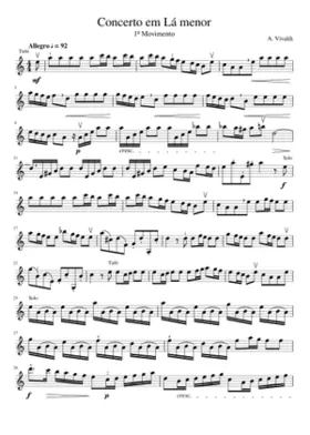 Violin Concerto in A minor RV 356