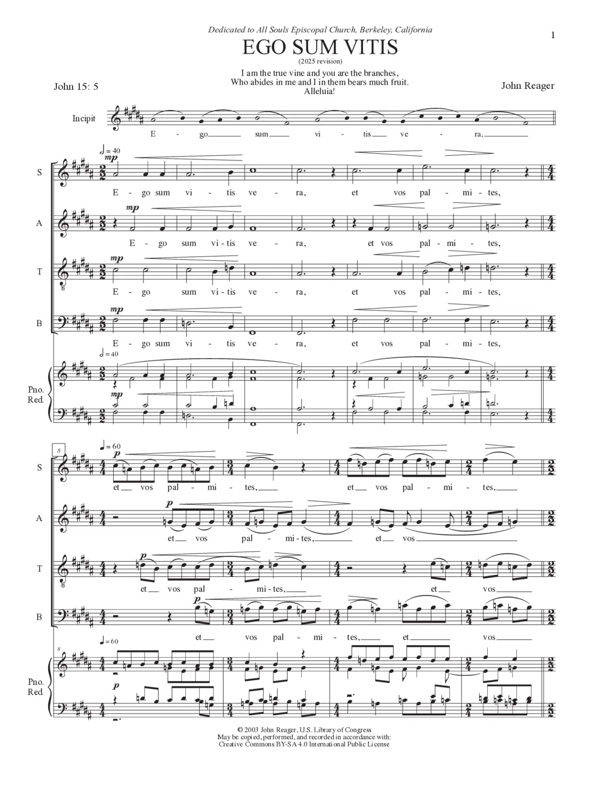 Ego sum vitis - Page 1