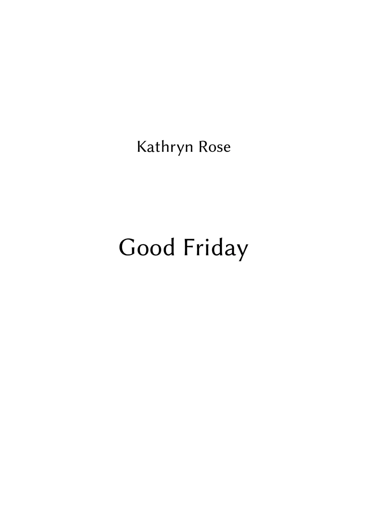 Good Friday - Page 1