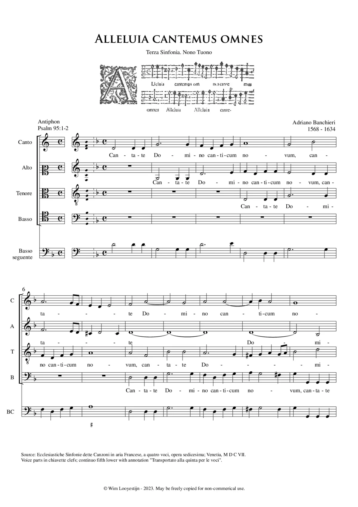 Cantate Domino - Page 1