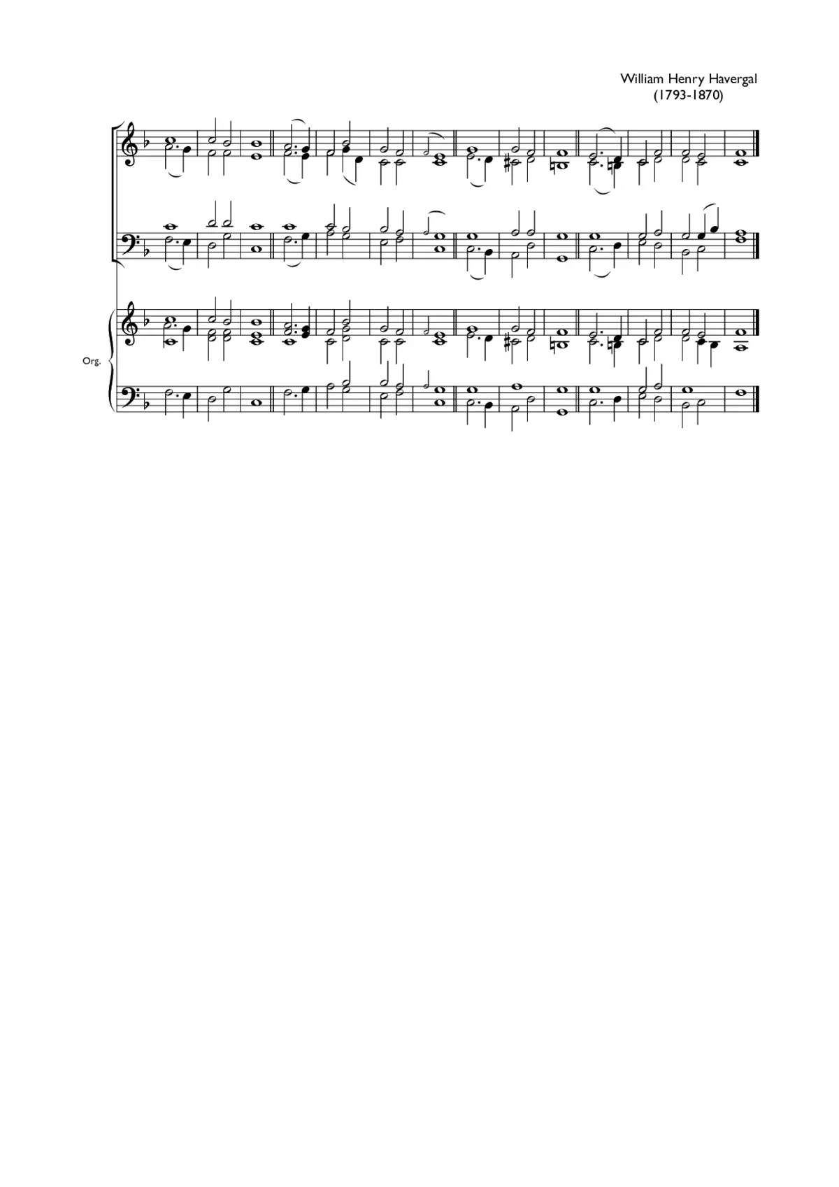 Double chant in F major VIII - Page 1