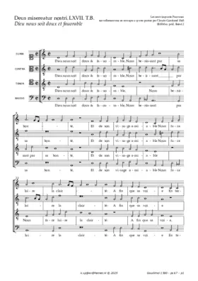 Dieu nous soit doux et favorable (psalm 67)