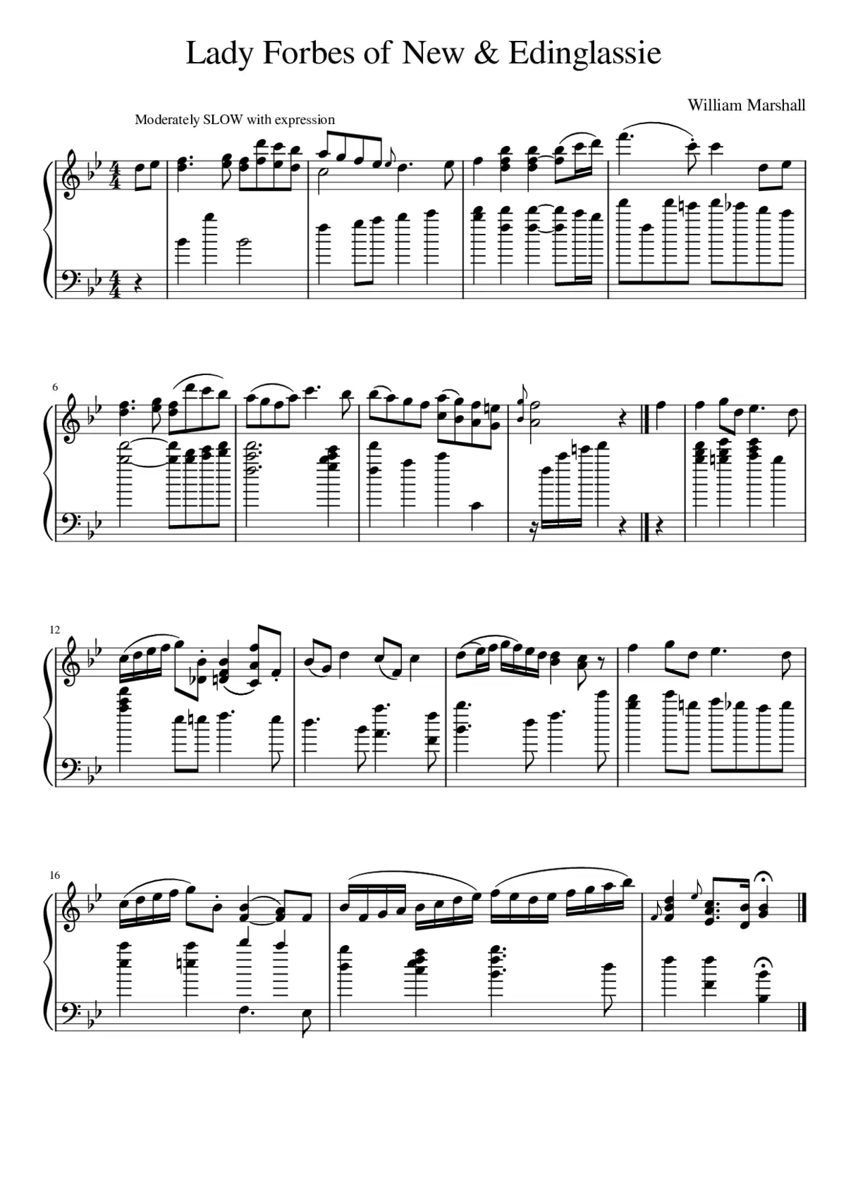 Lady Forbes of New & Edinglassie - Page 1