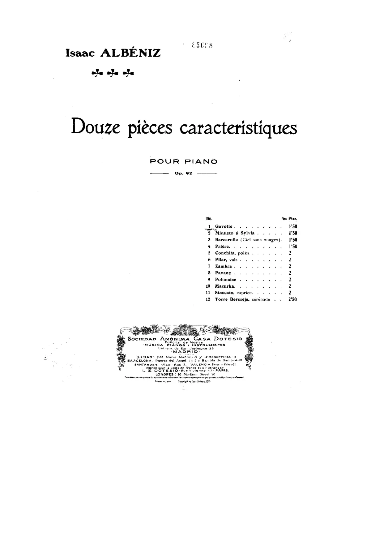 12 Piezas características - Page 1
