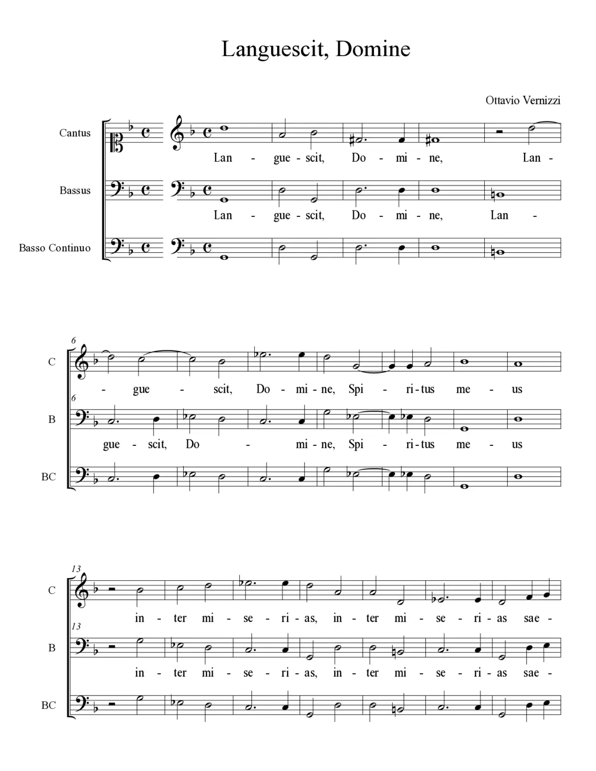 Languescit, Domine - Page 1