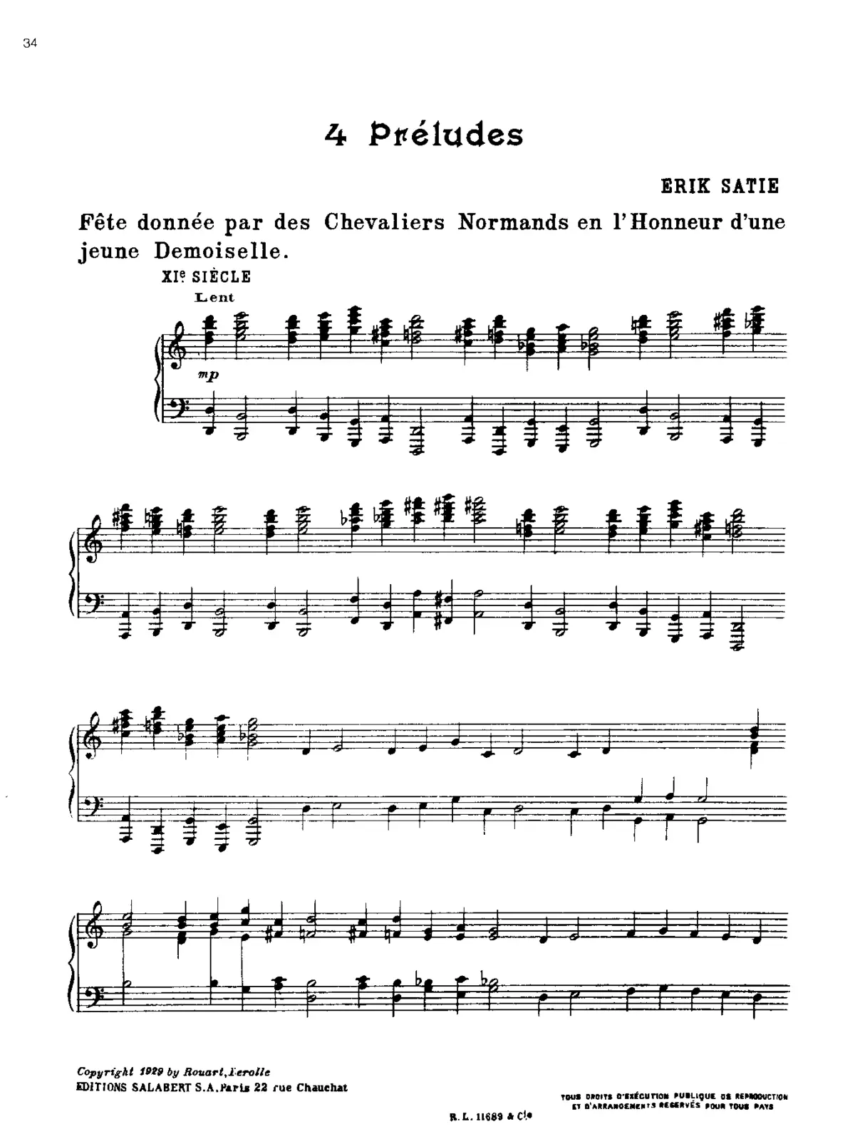 4 Préludes - Page 1