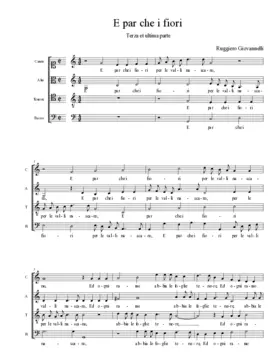 E par che i fiori