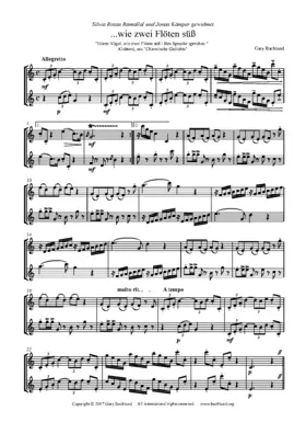 ...wie zwei Flöten süß