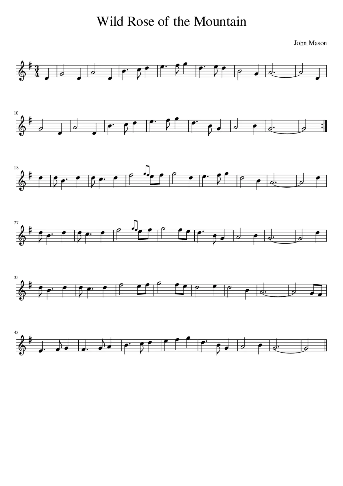 Wild Rose of the Mountain - Page 1