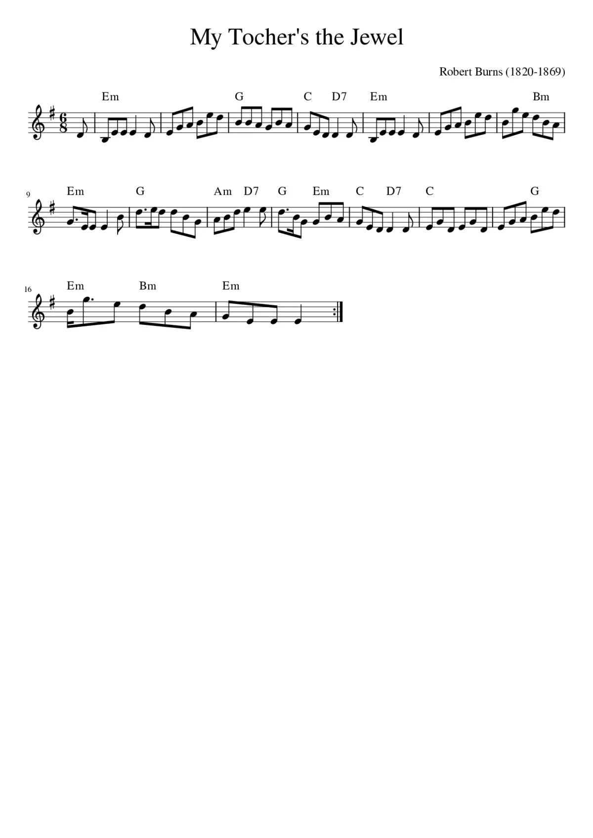 My Tocher's the Jewel - Page 1