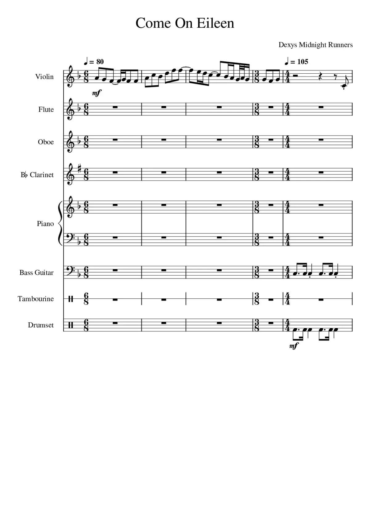 come on eileen - Page 1