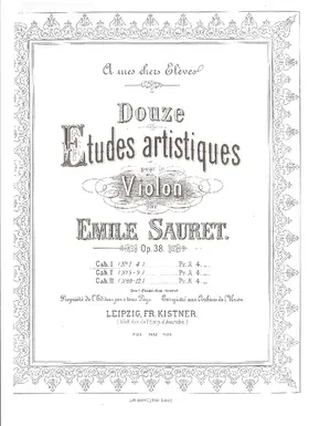 12 Artistic Etudes, Op.38