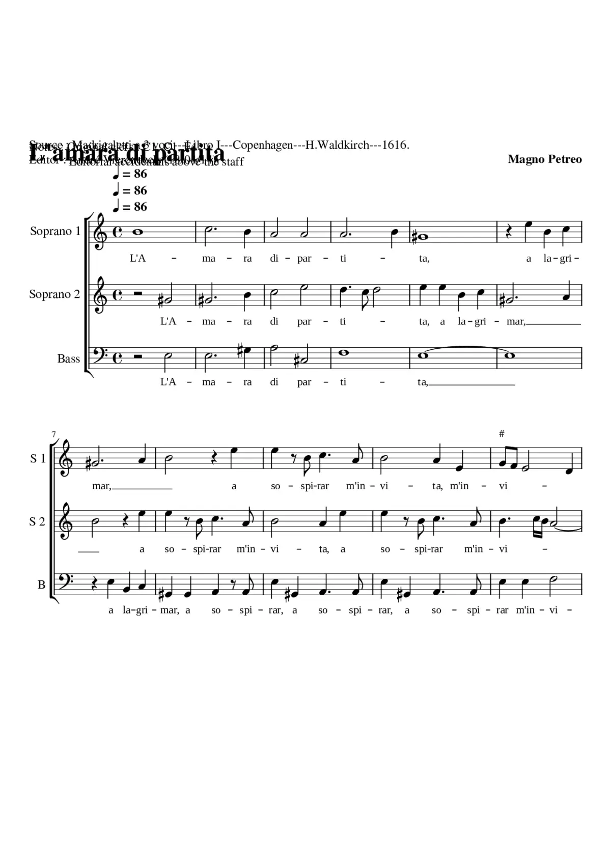 L'amara di partita - Page 1