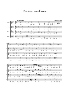 Per aspro mar di notte