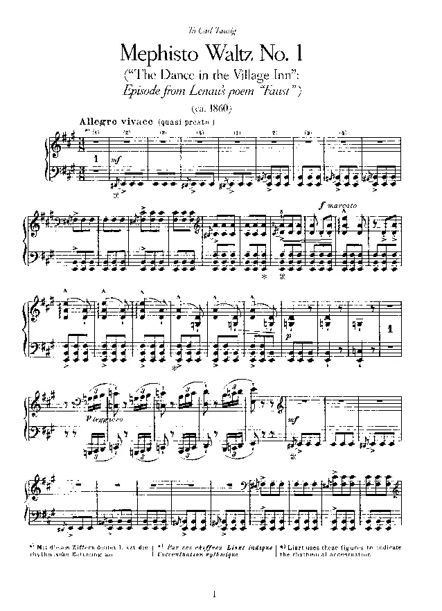 Mephisto Waltz No.1 - Page 1