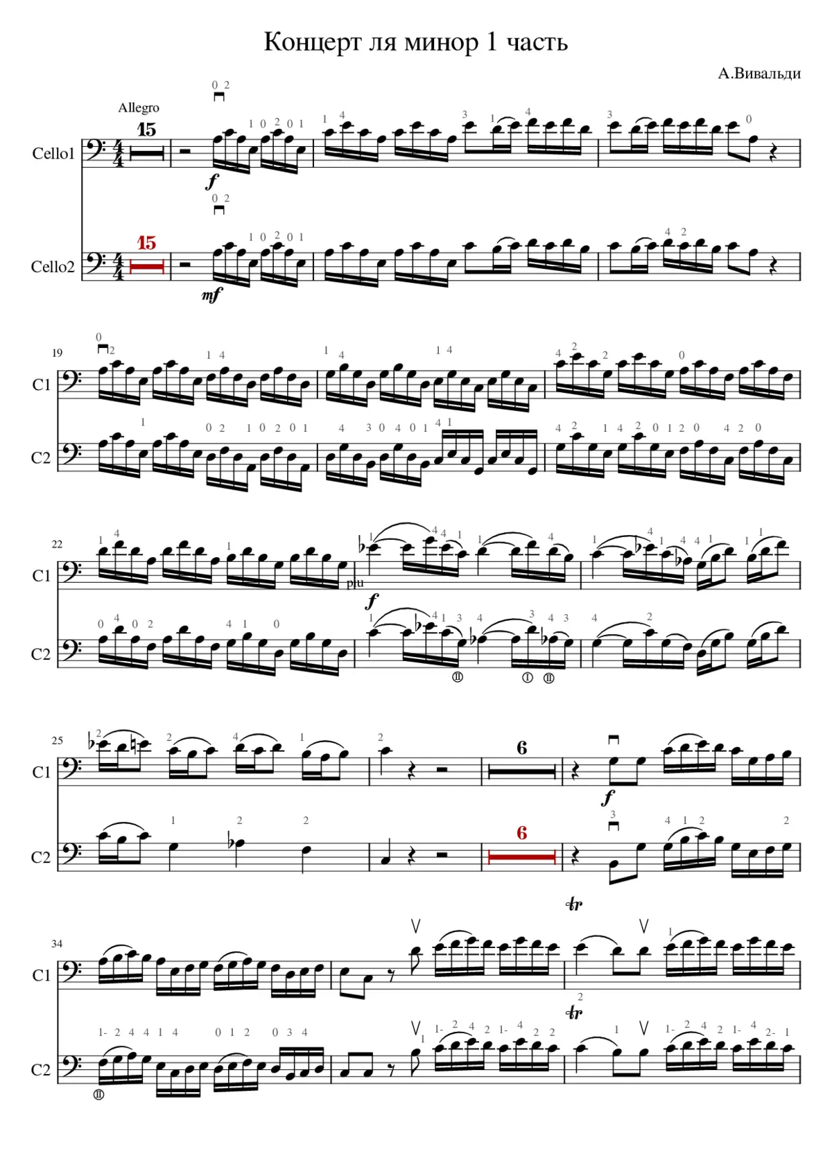 Vivaldi ConzLyaMinor1ch - Page 1