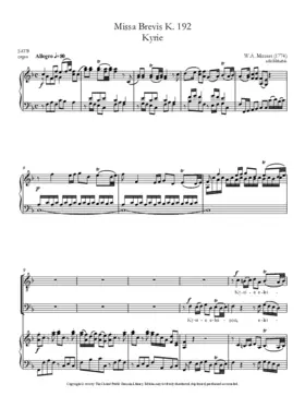 Missa brevis in F major, KV 192