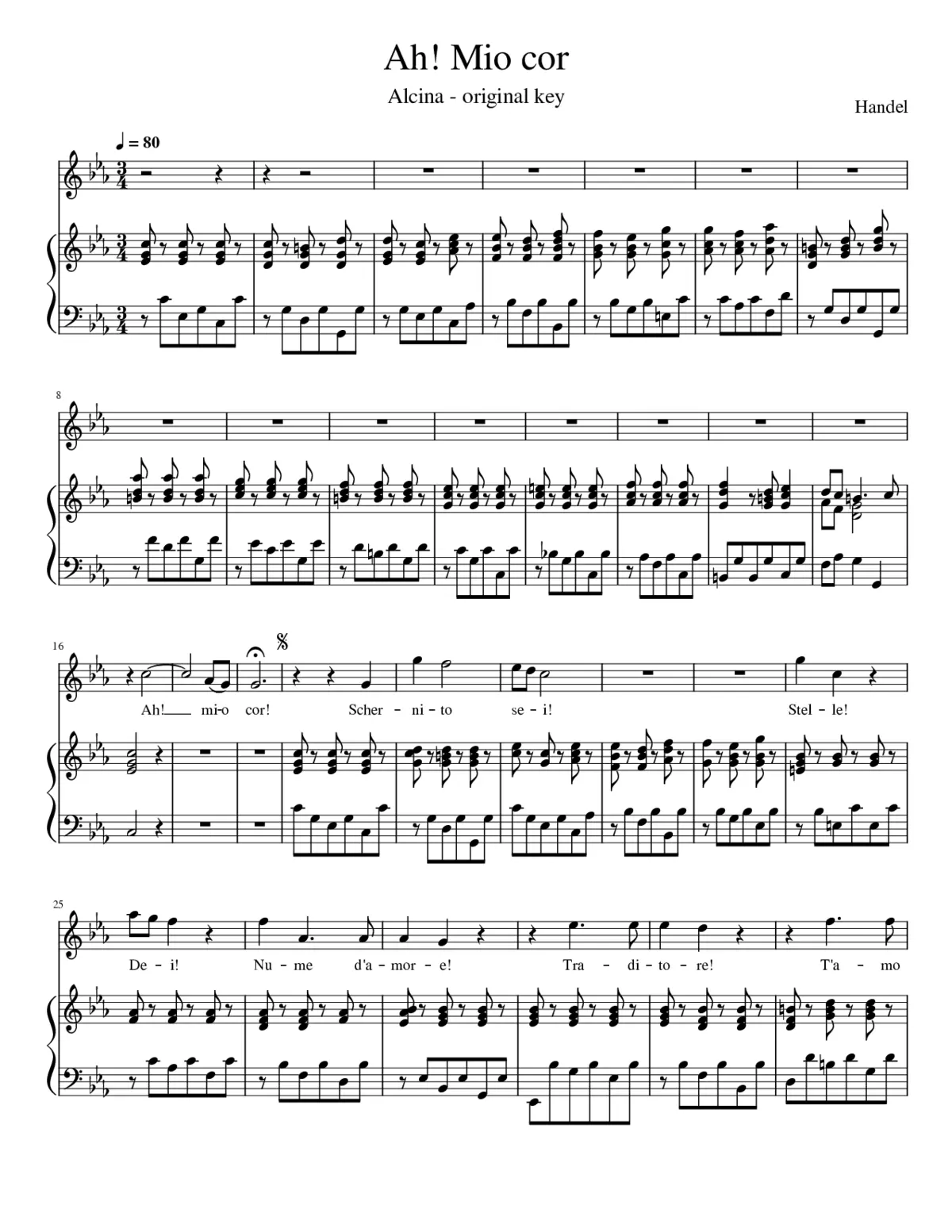 Alcina HWV 34 - Page 1