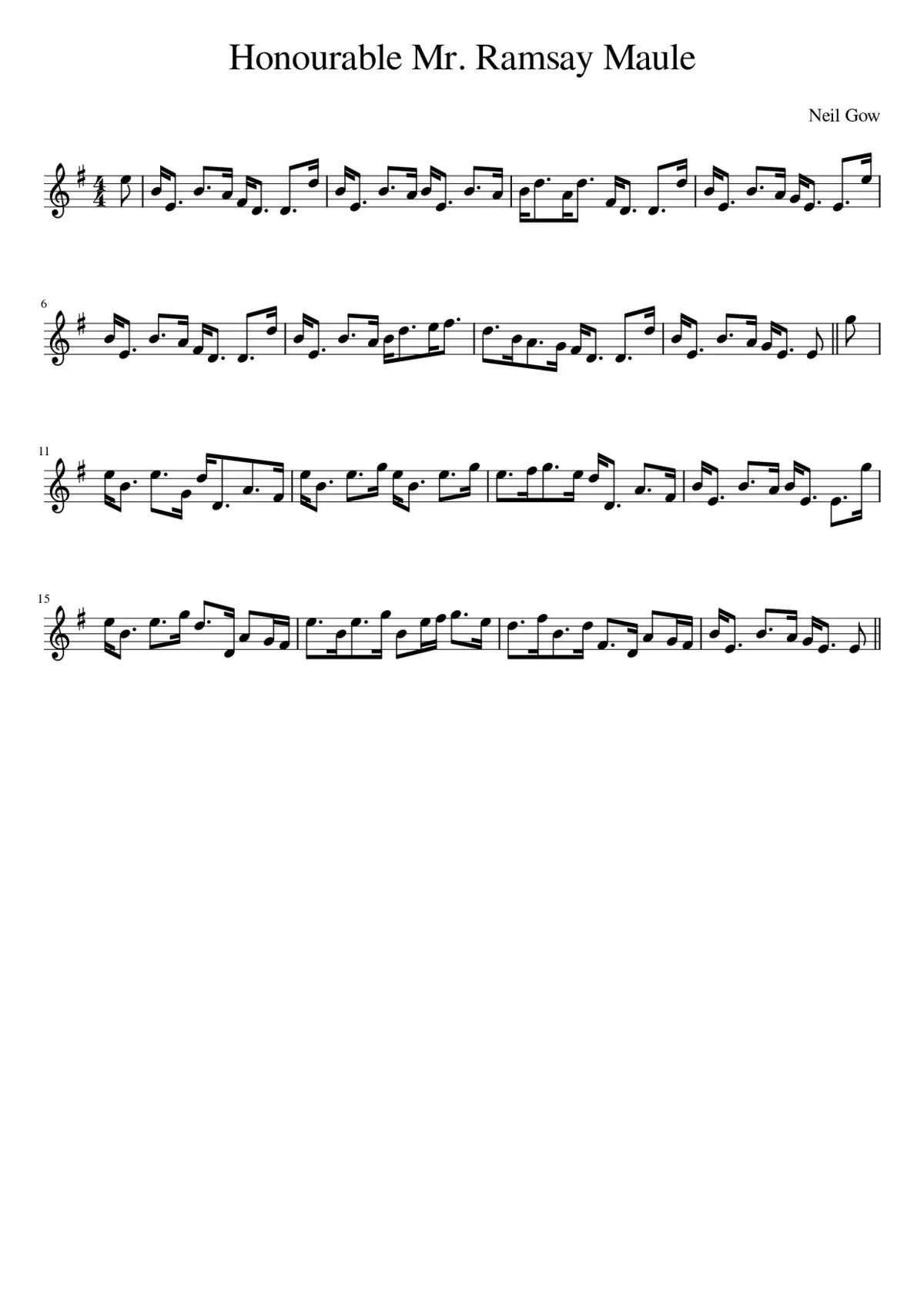 Honourable Mr. Ramsay Maule - Page 1