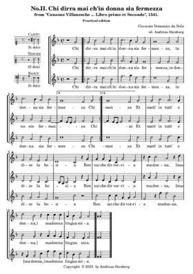 Chi dirra mai ch'in donna sia fermezza