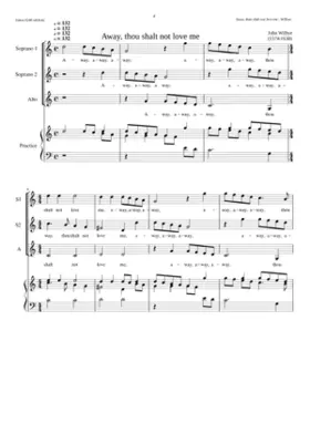 Away thou shalt not love me