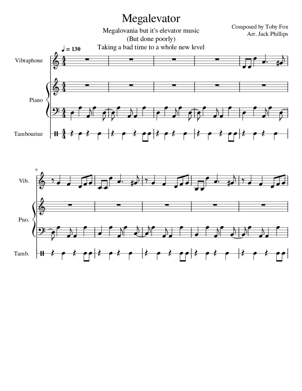 Megalovania - Page 1