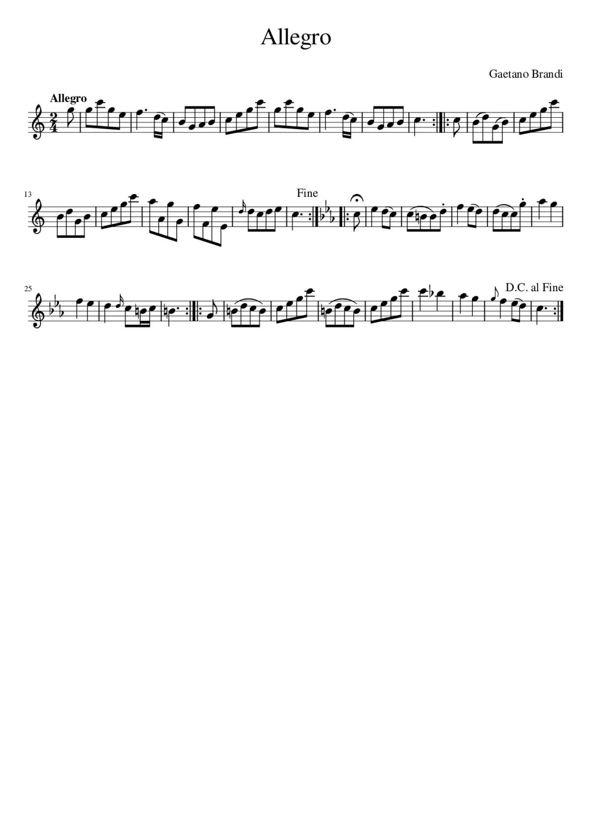Allegro - Page 1